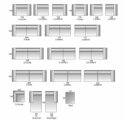 Divaanisohva Elena 2,5D V Sb Huppu -Default Template 4 elena kartta nt 5