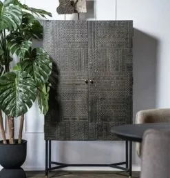 Harmaa Kaappi Kuviopaneeli Isa Gr 95648 -Default Template 4 harmaa puukaappi kuvioidut ovet isa sisustus