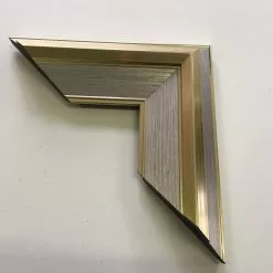 Kulta-Hopea Kehyksinen Peili 09-3434 Mf27