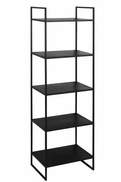 Kapea Musta Metallihylly Mariki