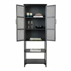 Musta Metallikaappi Denver