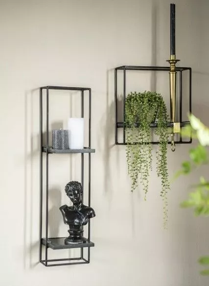 Musta Seinähylly Shelly 2 4 Musta Seinähylly Shelly 2 - Image 4