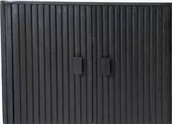 Sormipaneeli Lokerokaappi Remi Musta 95733 -Default Template 4 musta sormipaneeli avohylly kaapilla lk2 1