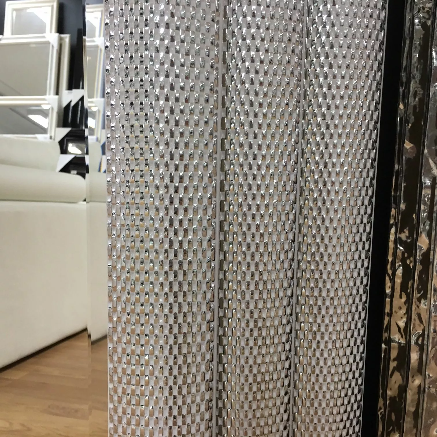 Valko-Hopeakehyksinen Peili 15-Kanye Sw5mf 2 Valko-Hopeakehyksinen Peili 15-Kanye Sw5mf - Image 2