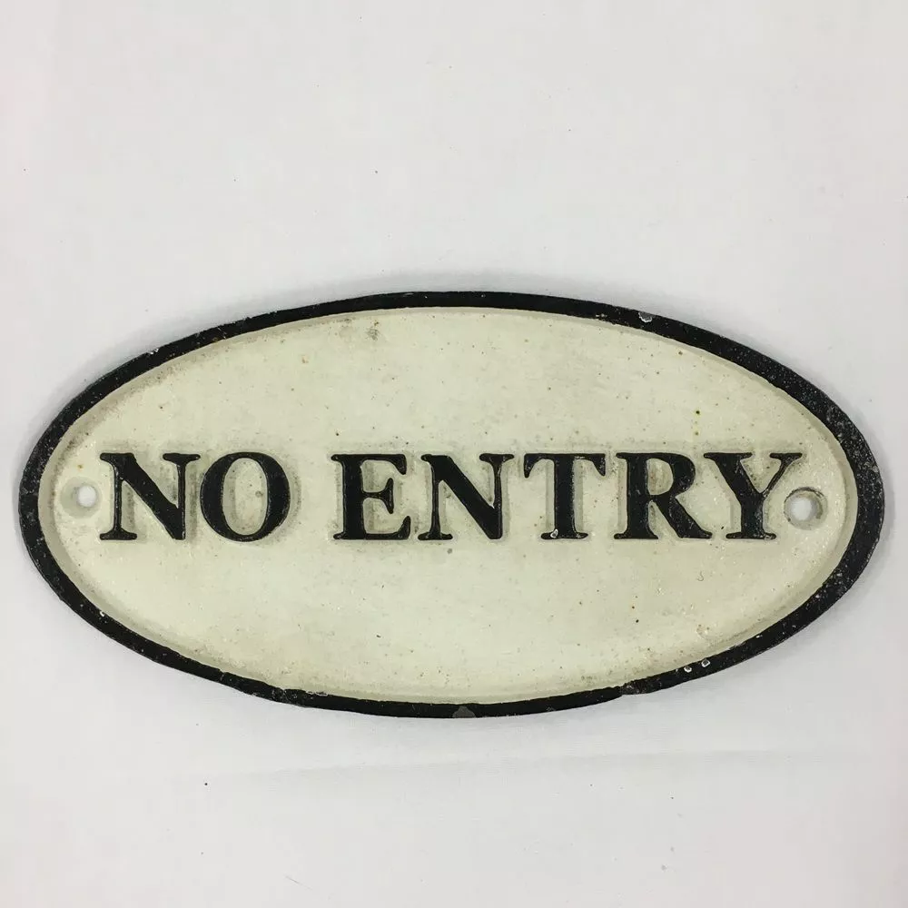 Rautakyltti No Entry Cs-14 1 Rautakyltti No Entry Cs-14