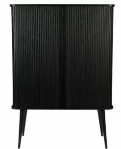 Musta Rulo-ovinen Kaappi Barbier 4100049