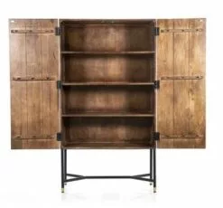 Ruskea Kaappi Kuviopaneeli Isa Br 95647 -Default Template 4 ruskea puukaappi kuvioidut ovet isa 90cm open