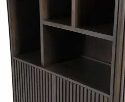 Sormipaneeli Hyllykaappi Remi Ruskea 95732 -Default Template 4 ruskea sormipaneeli avohylly