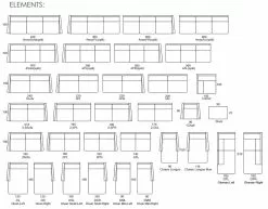 Divaani Skye -Default Template 4 skye sohva moduulikartta muokattava sohva vaihtoehdot 6