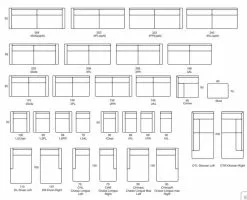 Divaanisohva Bali 3 PL-OTR -Default Template 4 sohva bali moduulikartta monta kokovaihtoehtoa