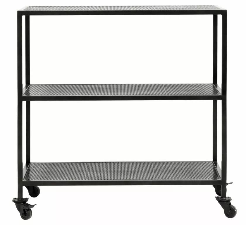 Musta Metallitaso Pyörillä Karna 1 Musta Metallitaso Pyörillä Karna